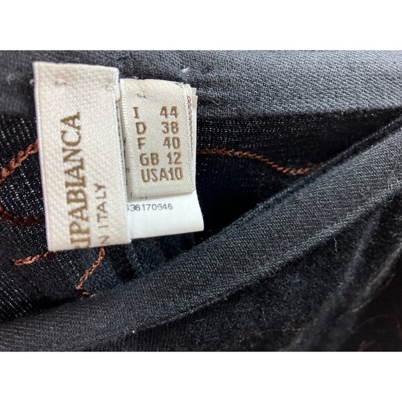 L Maria Di Ripabianca Cashmere Silk Wrap Skirt Floral Medallion Embroidery Fall - Picture 4 of 5